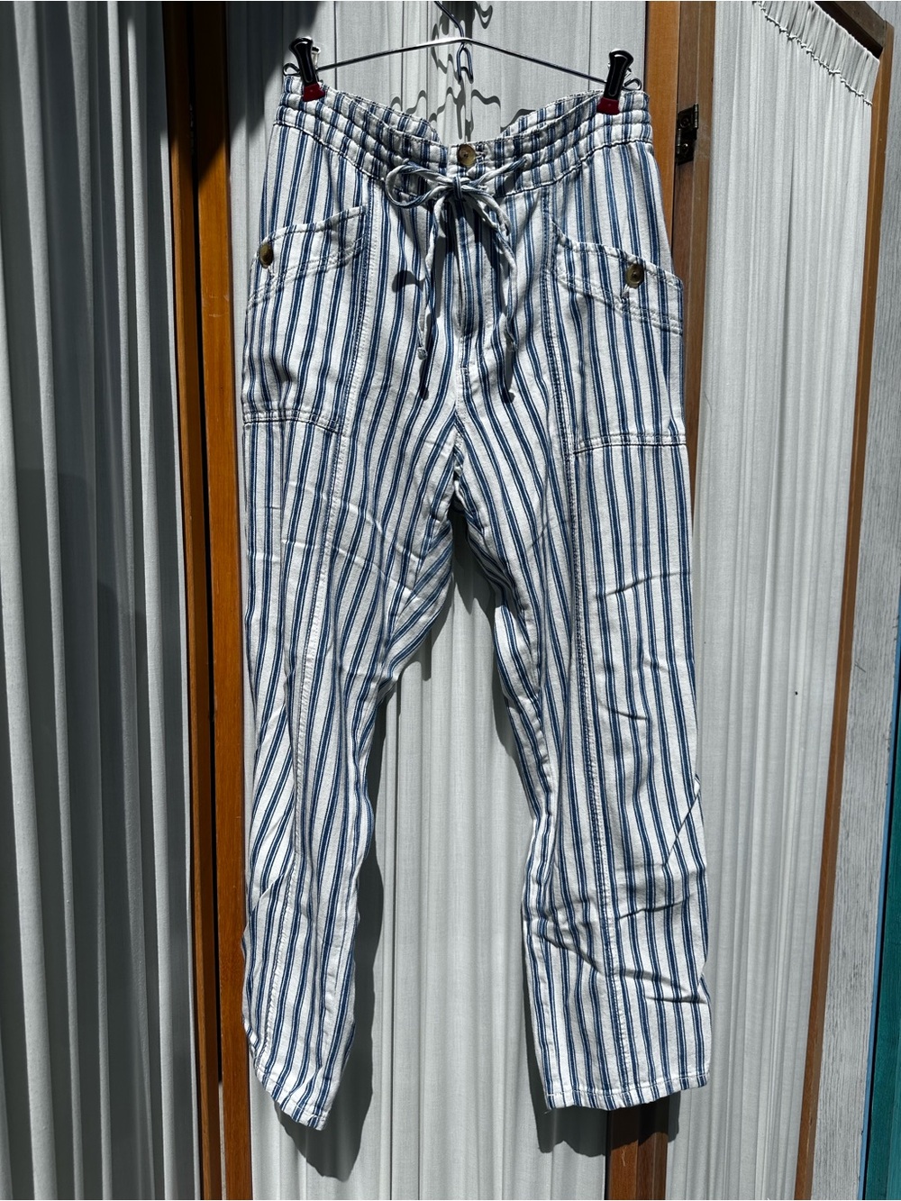 American Eagle Blue striped pants